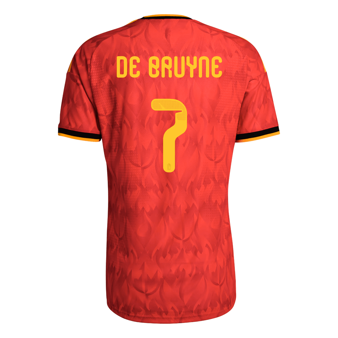 DE BRUYNE #7 Belgium Home Soccer Jersey 2026 Player Version - Image 3