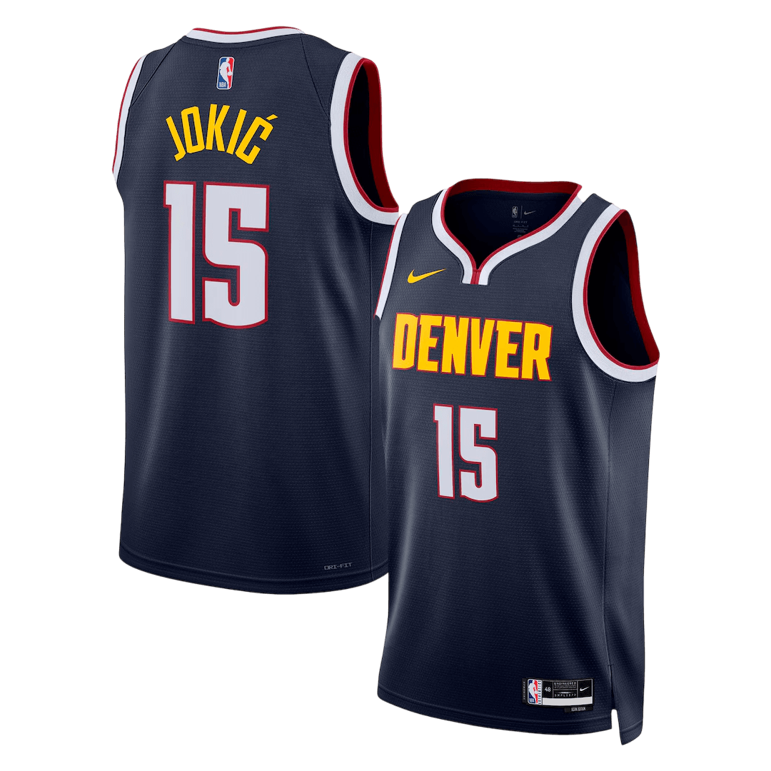 Denver Nuggets Jokić #15 Swingman NBA Jersey - Icon Edition