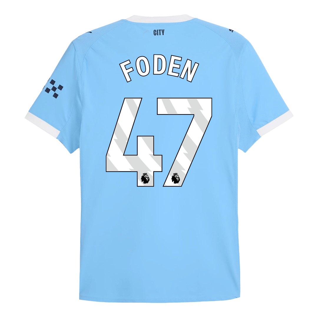 FODEN #47 Manchester City Home Soccer Jersey 2025/26 Player Version - Image 3