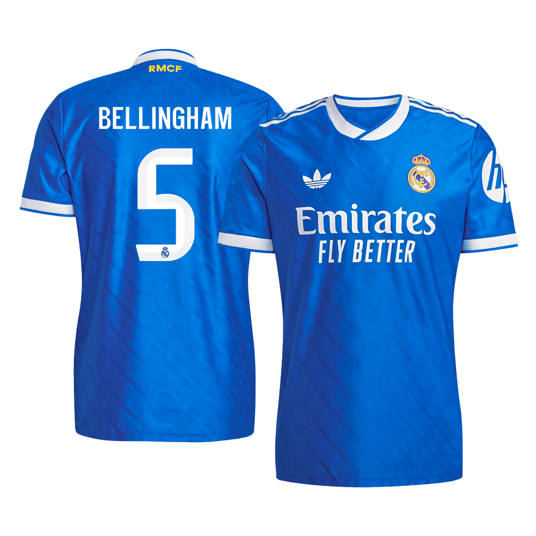 BELLINGHAM #5 Real Madrid Third Away Soccer Jersey 2025/26 Player Version