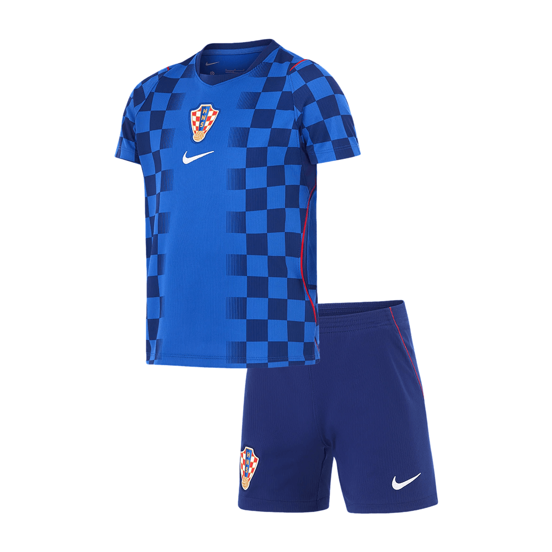 Kid's Croatia Away Soccer Jersey Kit(Jersey+Shorts) 2026