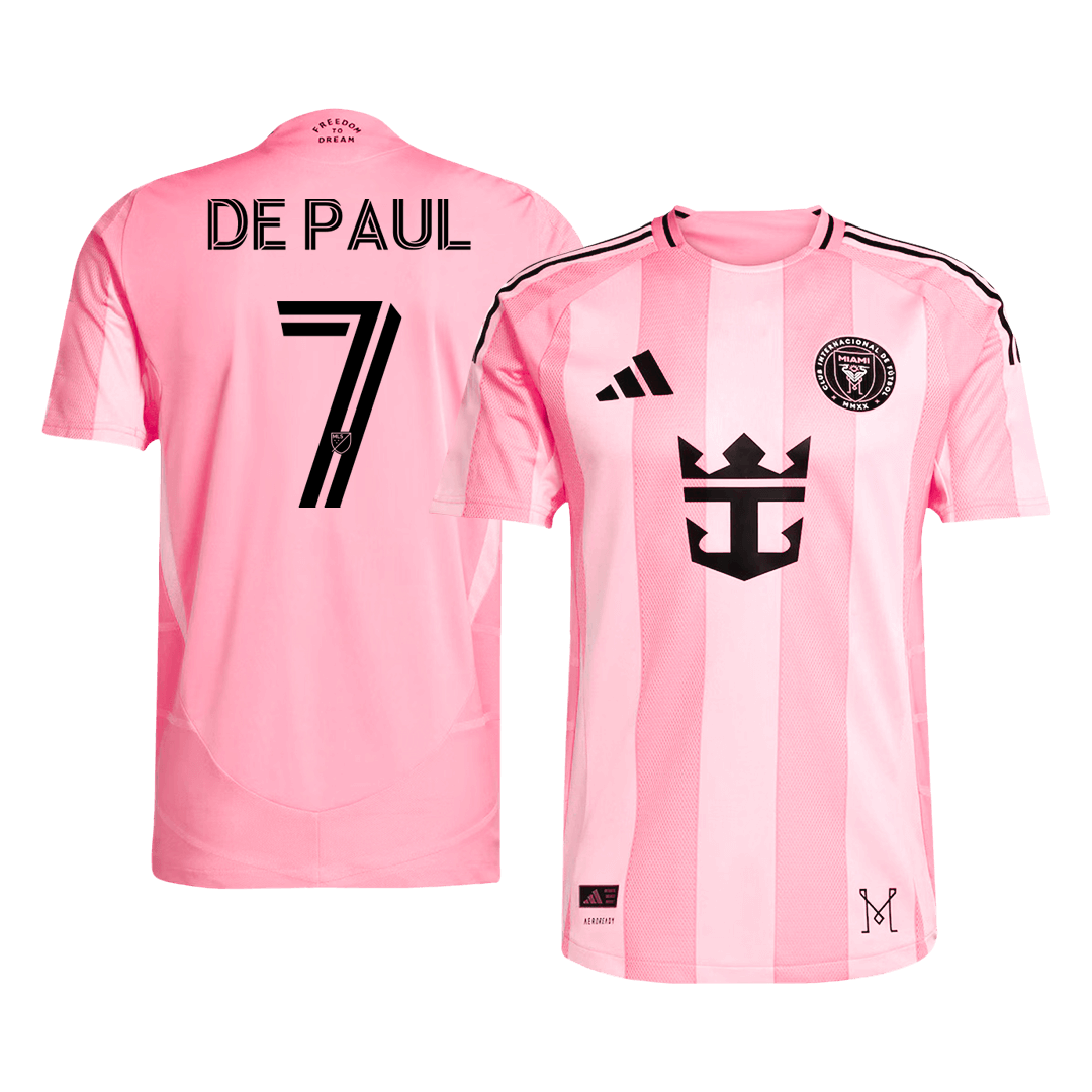 Authentic DE PAUL #7 Inter Miami CF Home Soccer Jersey 2025
