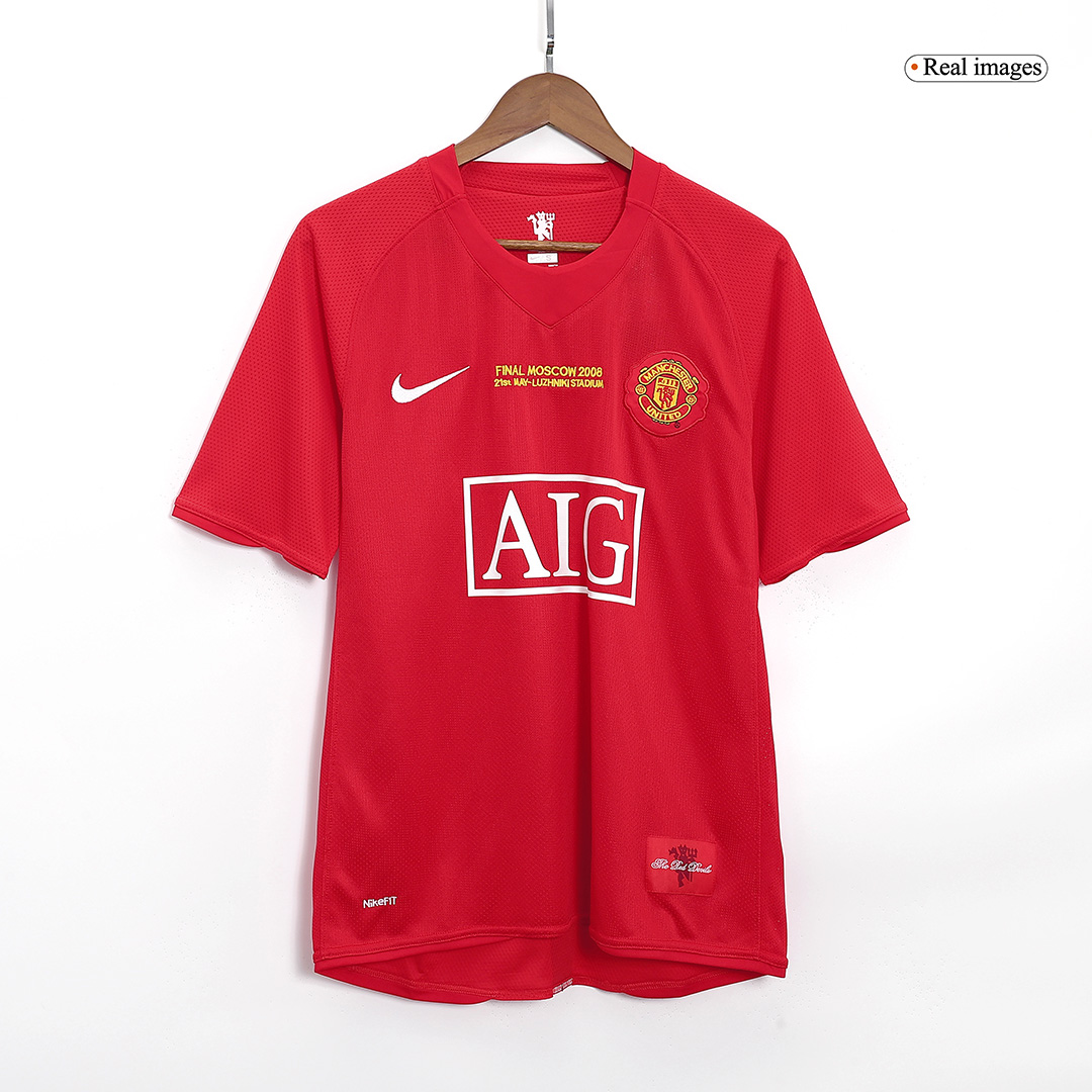 Retro RONALDO #7 2007/08 Manchester United Home Soccer Jersey - Image 3