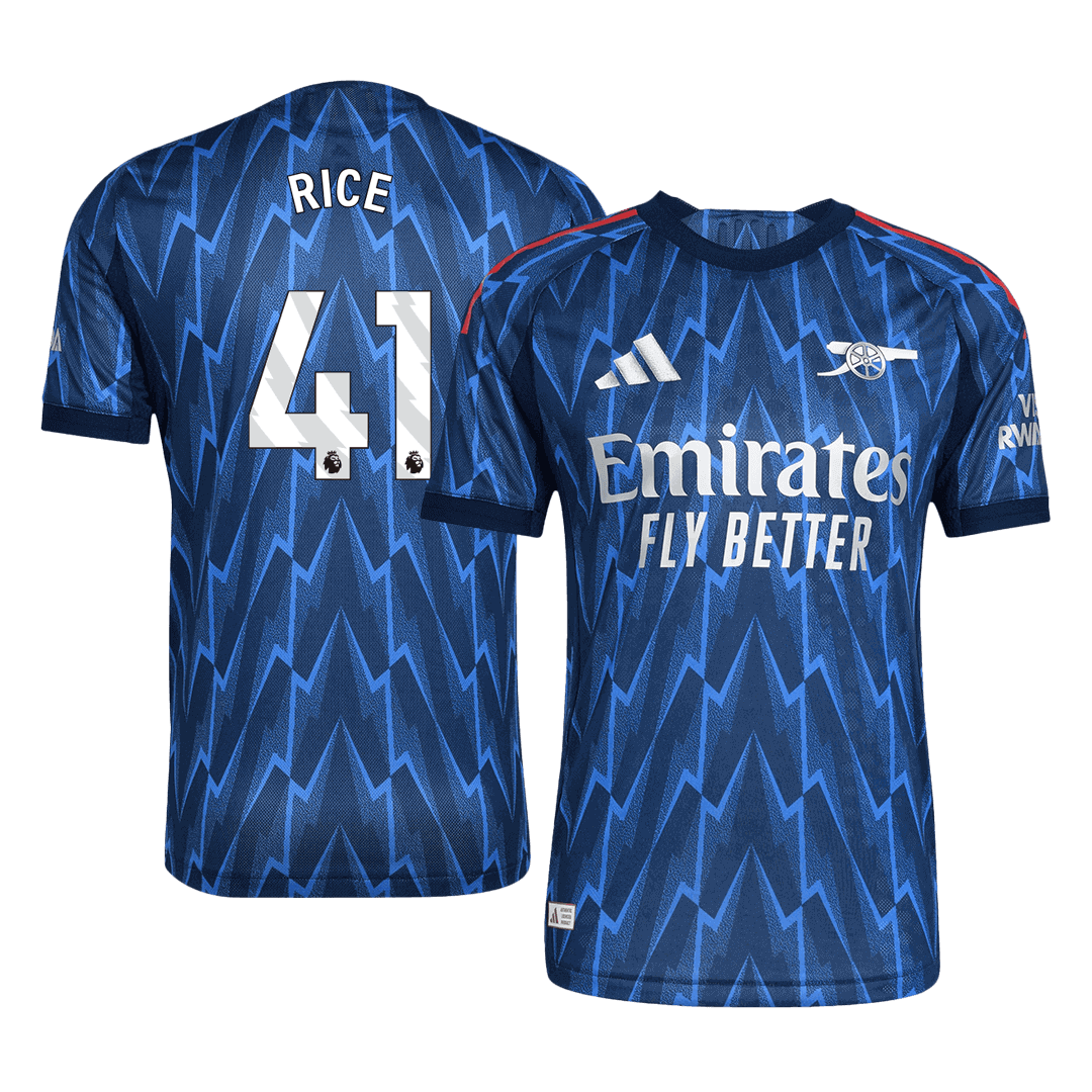 RICE #41 Arsenal Away Soccer Jersey 2025/26 Player Version