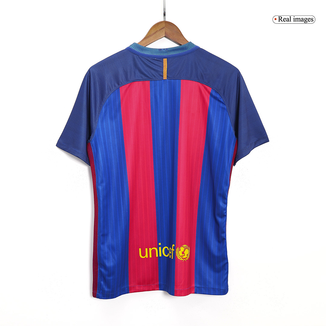Retro 2016/17 Barcelona Home Soccer Jersey - Image 2