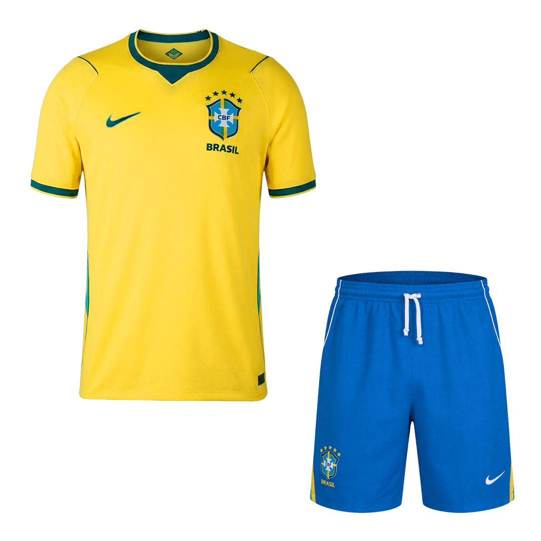 Brazil Home Soccer Jersey Kit(Jersey+Shorts) 2026
