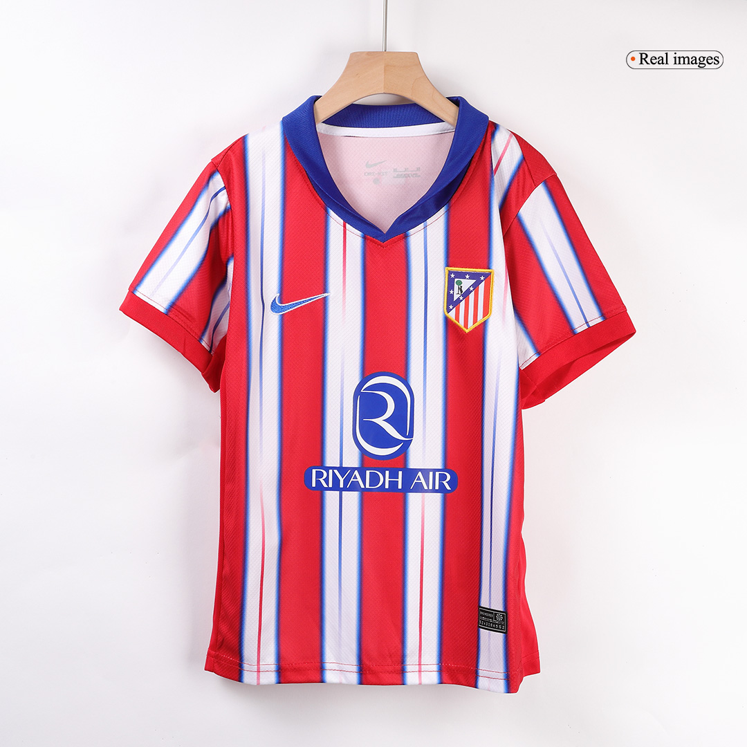 Kid's Atletico Madrid Home Soccer Jersey Kit(Jersey+Shorts+Socks) 2024/25 - Image 2