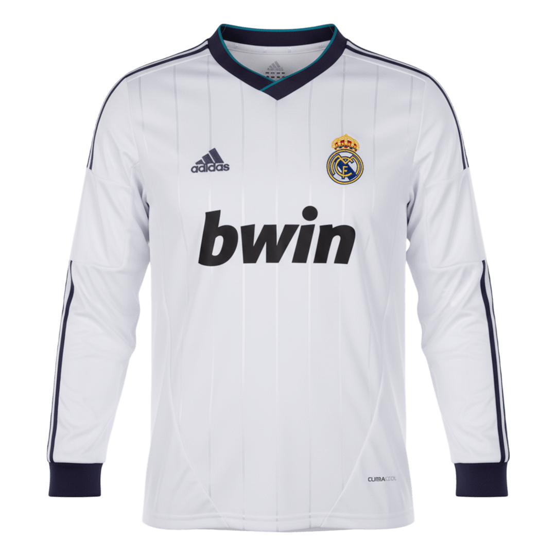 Retro 2012/13 Real Madrid Home Long Sleeve Soccer Jersey
