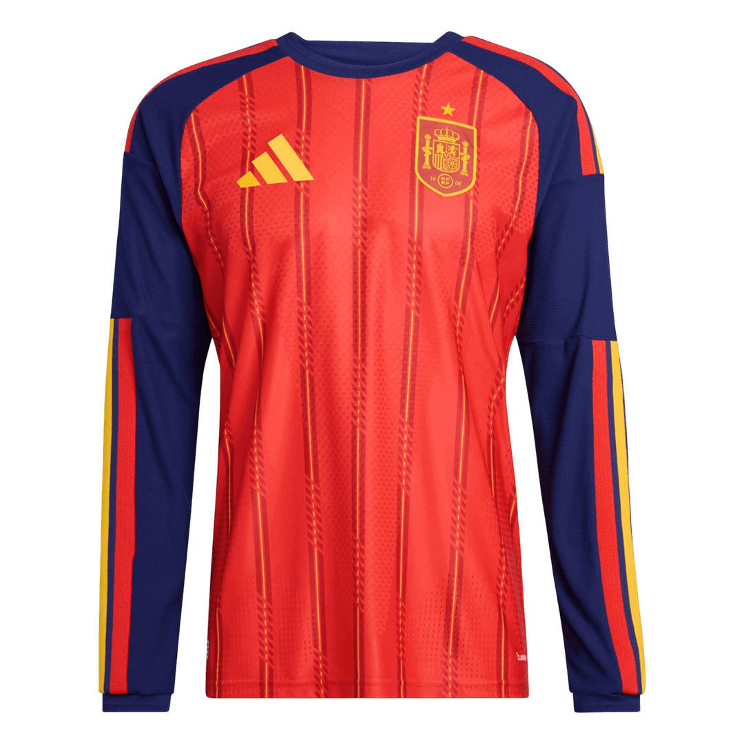 Spain Home Long Sleeve Soccer Jersey 2026 - Image 4