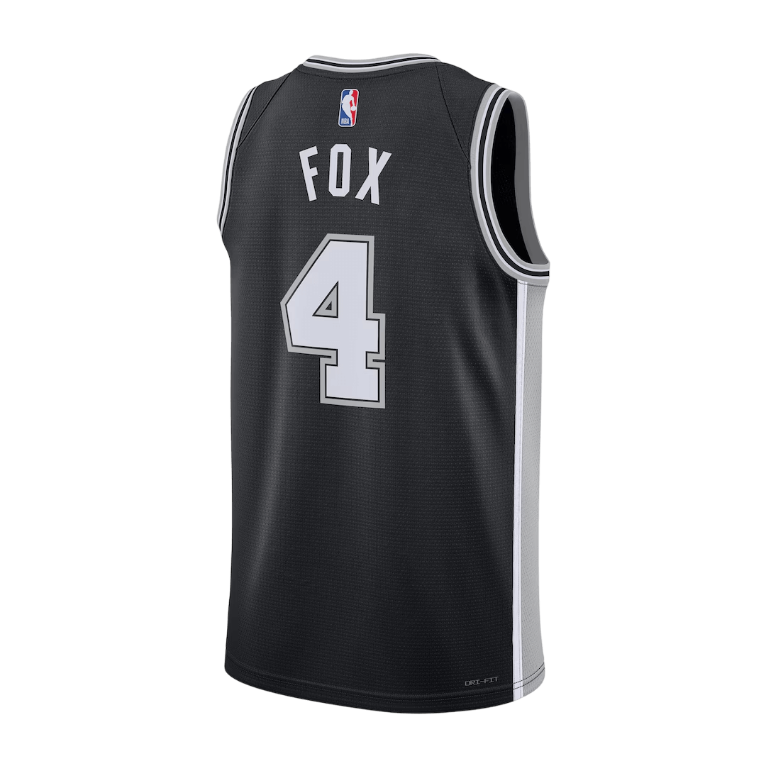San Antonio Spurs Fox #4 Swingman NBA Jersey - Icon Edition - Image 3