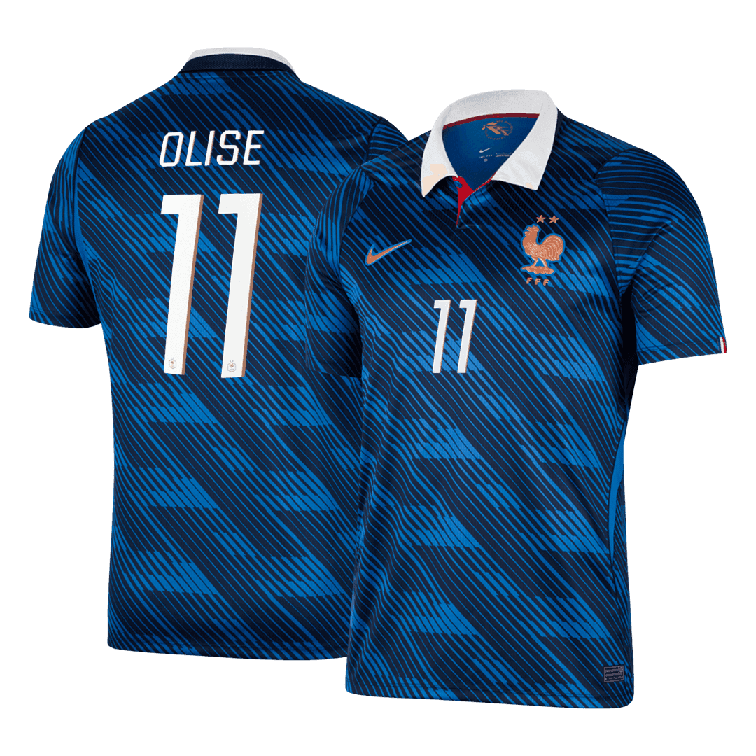 OLISE #11 France Home Soccer Jersey 2026