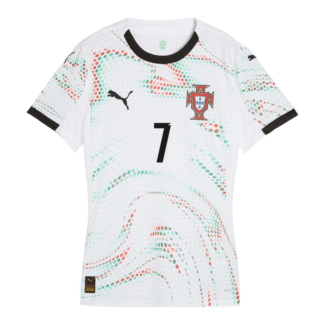 Women's RONALDO #7 Portugal Away Soccer Jersey 2025 - Image 2