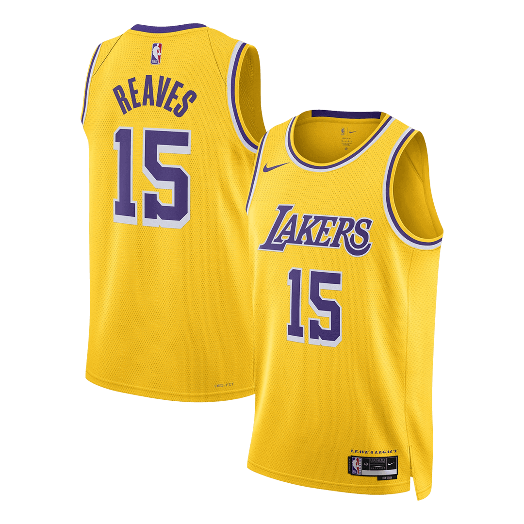 Los Angeles Lakers Reaves #15 Swingman NBA Jersey - Icon Edition