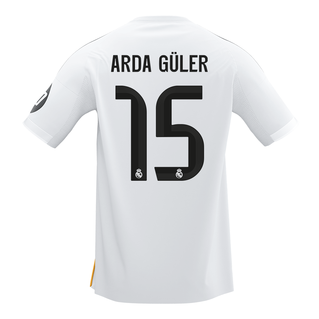 ARDA GÜLER #15 Real Madrid Home Soccer Jersey 2025/26 - Image 2