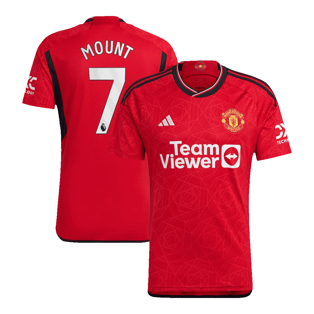 MOUNT #7 Manchester United Home Soccer Jersey 2023/24