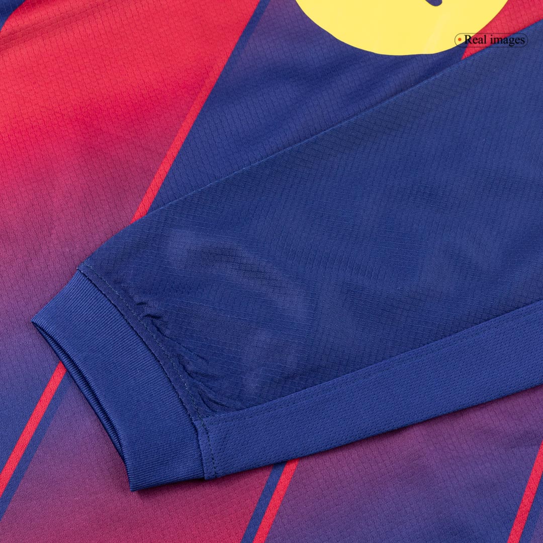 Barcelona Home Long Sleeve Soccer Jersey 2025/26 - Image 9