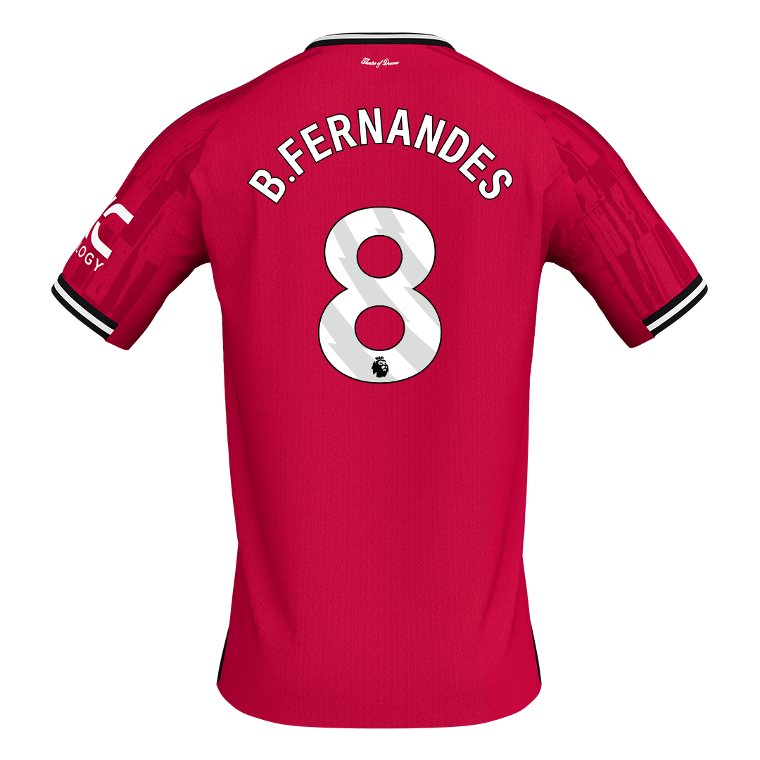 B.FERNANDES #8 Manchester United Home Soccer Jersey 2025/26 - Image 2