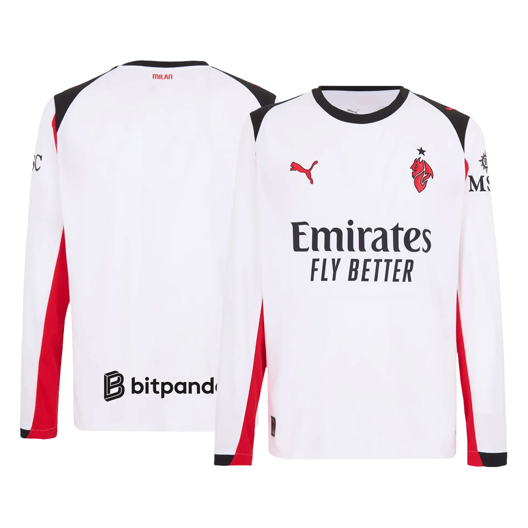 AC Milan Away Long Sleeve Soccer Jersey 2025/26 - Image 3