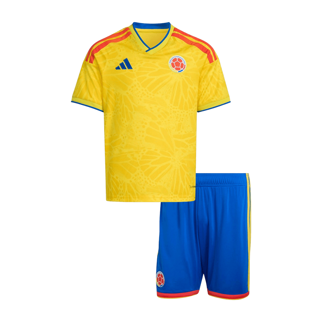 Kid's Colombia Home Soccer Jersey Kit(Jersey+Shorts) 2026