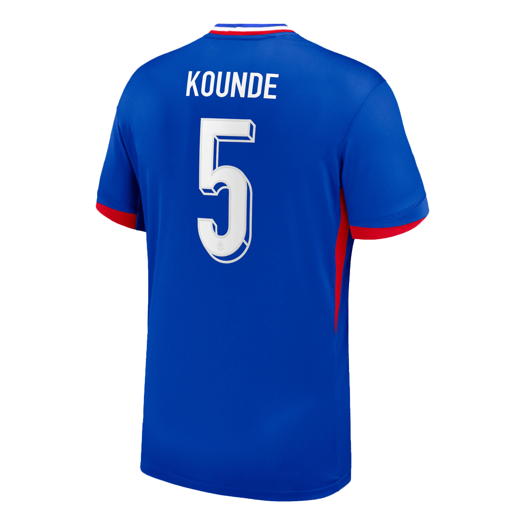KOUNDE #5 France Home Soccer Jersey 2024 - Image 3