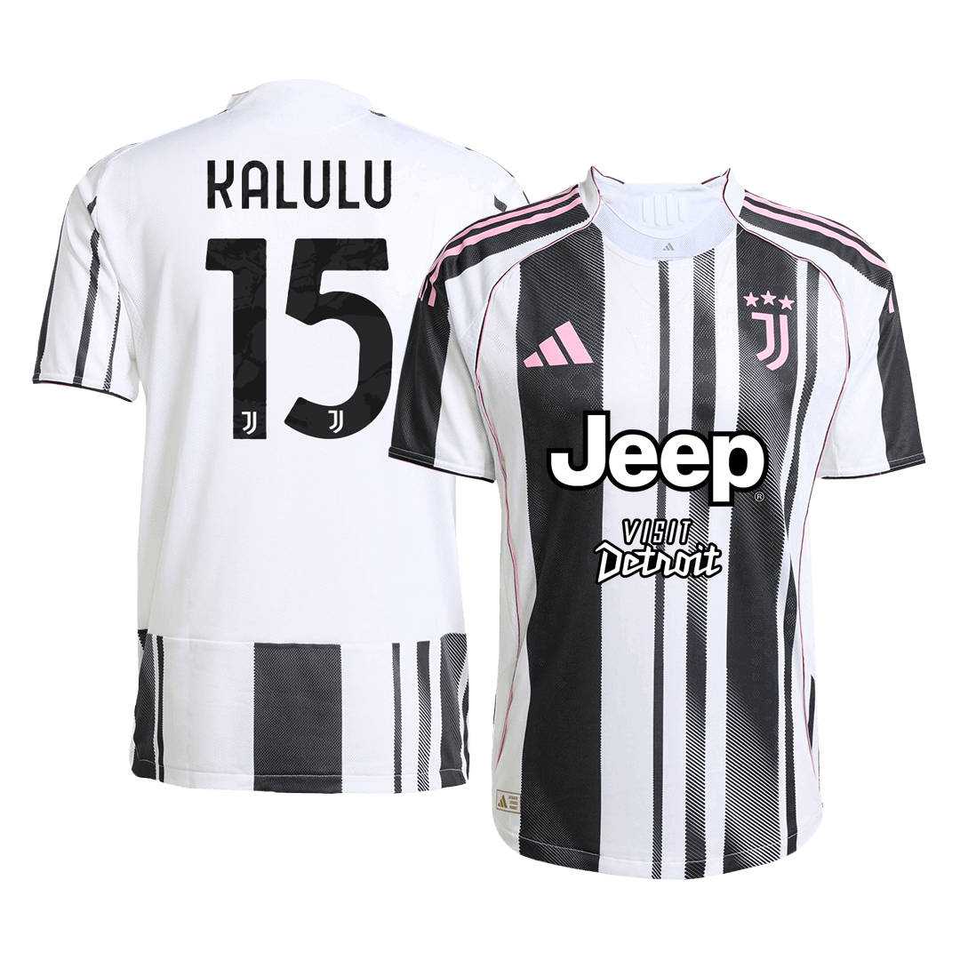 KALULU #15 Juventus Home Soccer Jersey 2025/26 Player Version