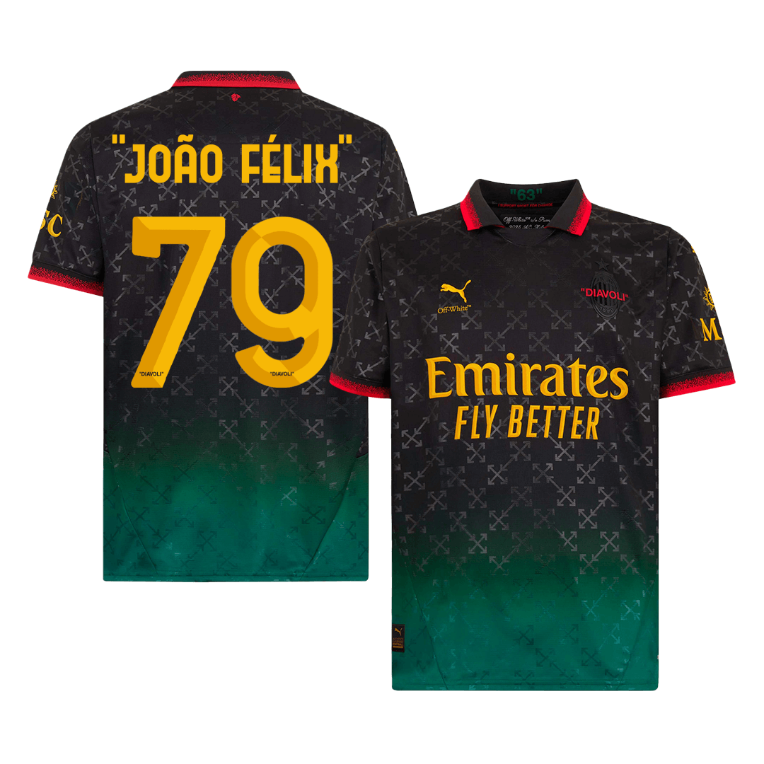 "JOÃO FÉLIX" #79 AC Milan Fourth Away Soccer Jersey 2024/25