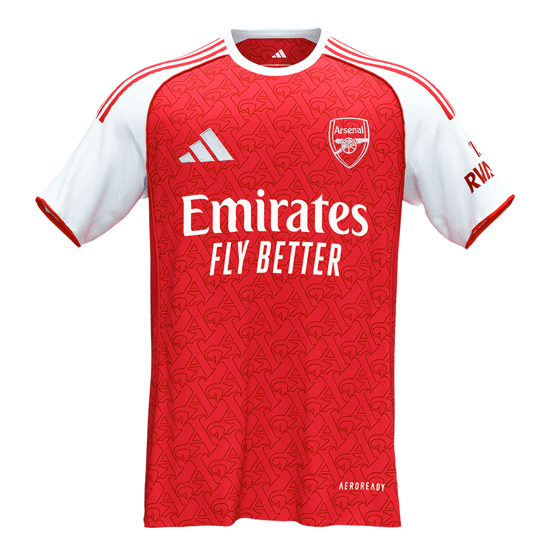 SALIBA #2 Arsenal Home Soccer Jersey 2025/26 - Image 3