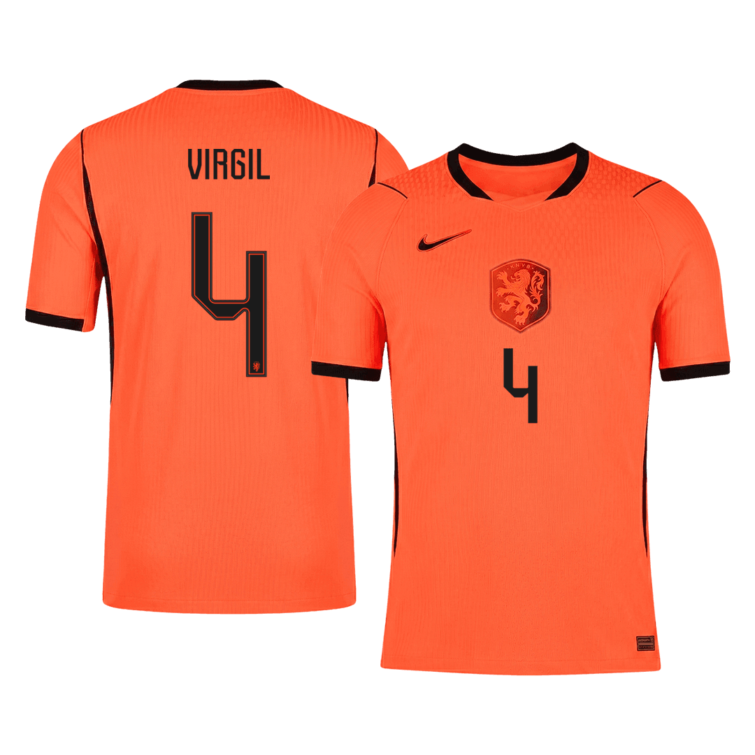 VIRGIL #4 Netherlands Home Soccer Jersey 2026 Player Version