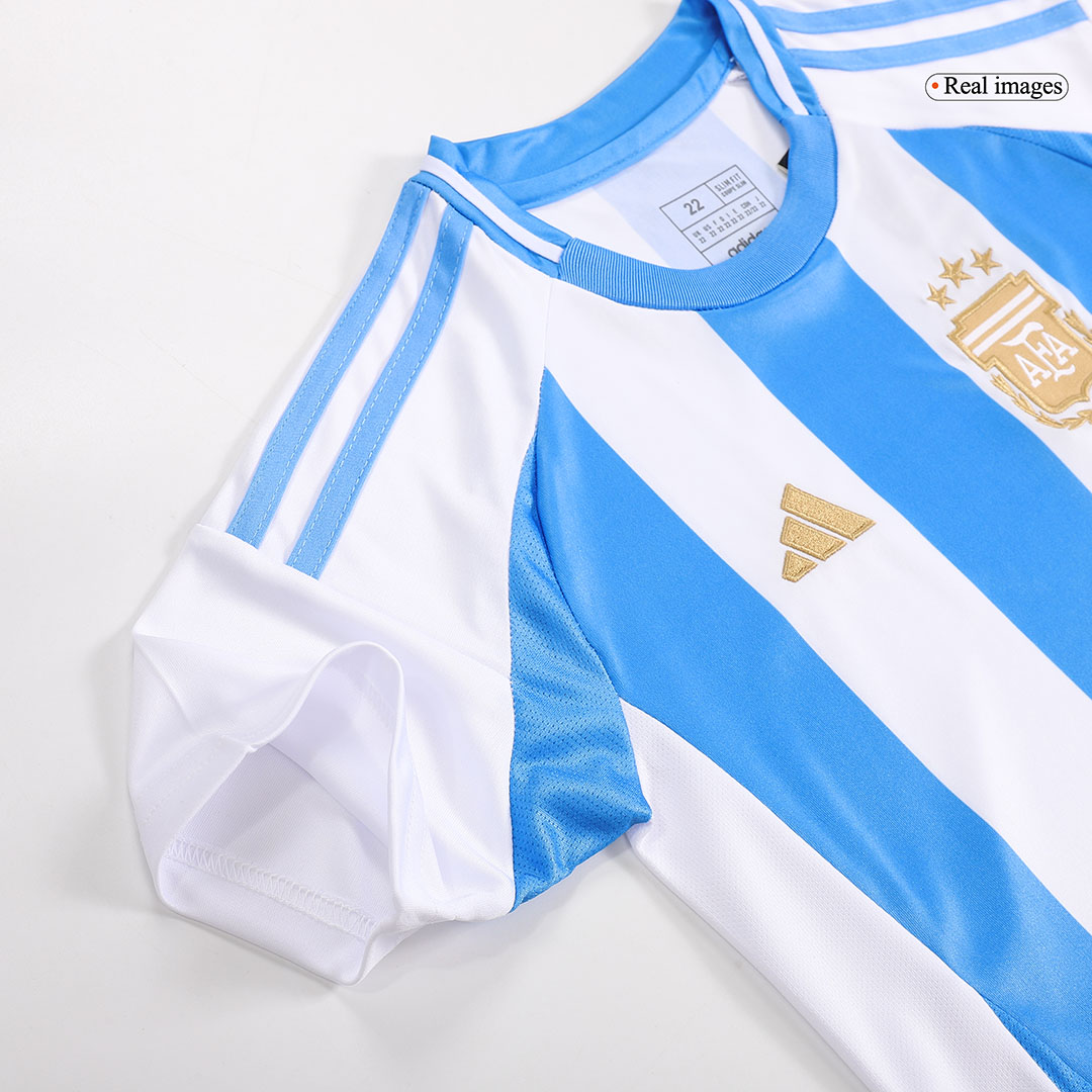 Kid's Argentina Home Soccer Jersey Kit(Jersey+Shorts) 2024 - Image 11
