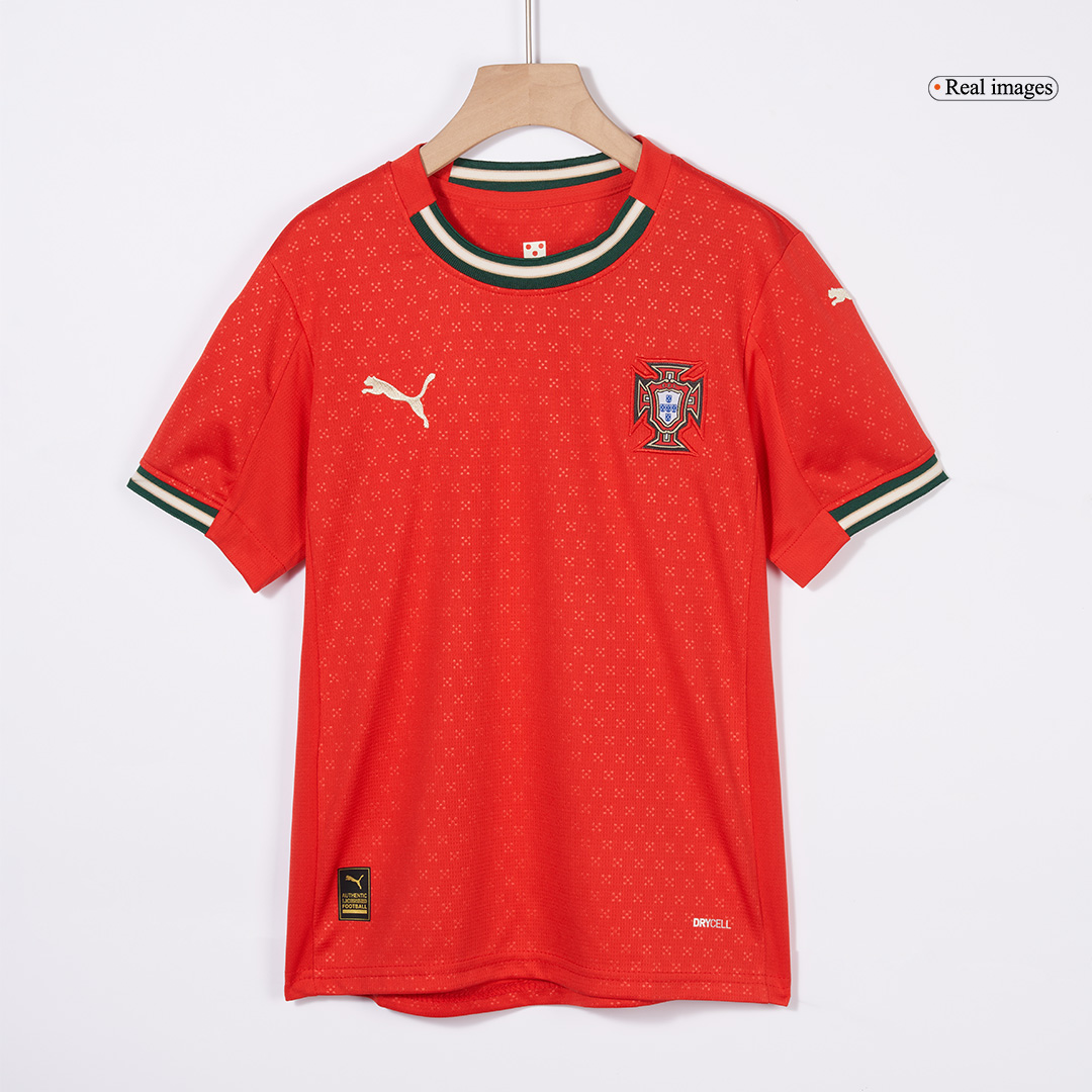 Kid's Portugal Home Soccer Jersey Kit(Jersey+Shorts) 2025 - Image 4