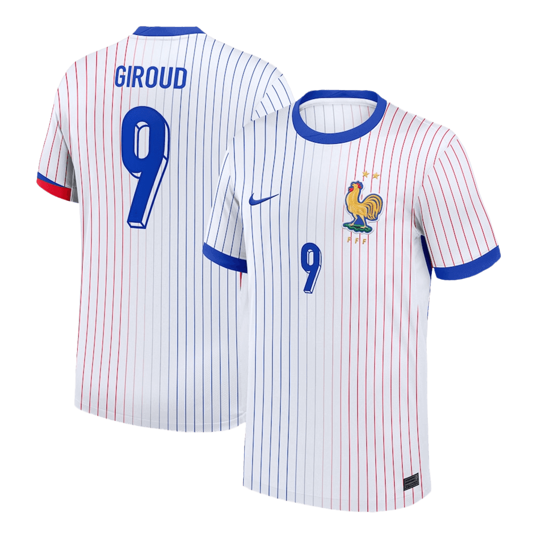 GIROUD #9 France Away Soccer Jersey Euro 2024