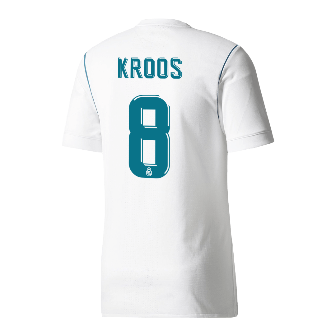 Retro KROOS #8 2017/18 Real Madrid Home Soccer Jersey