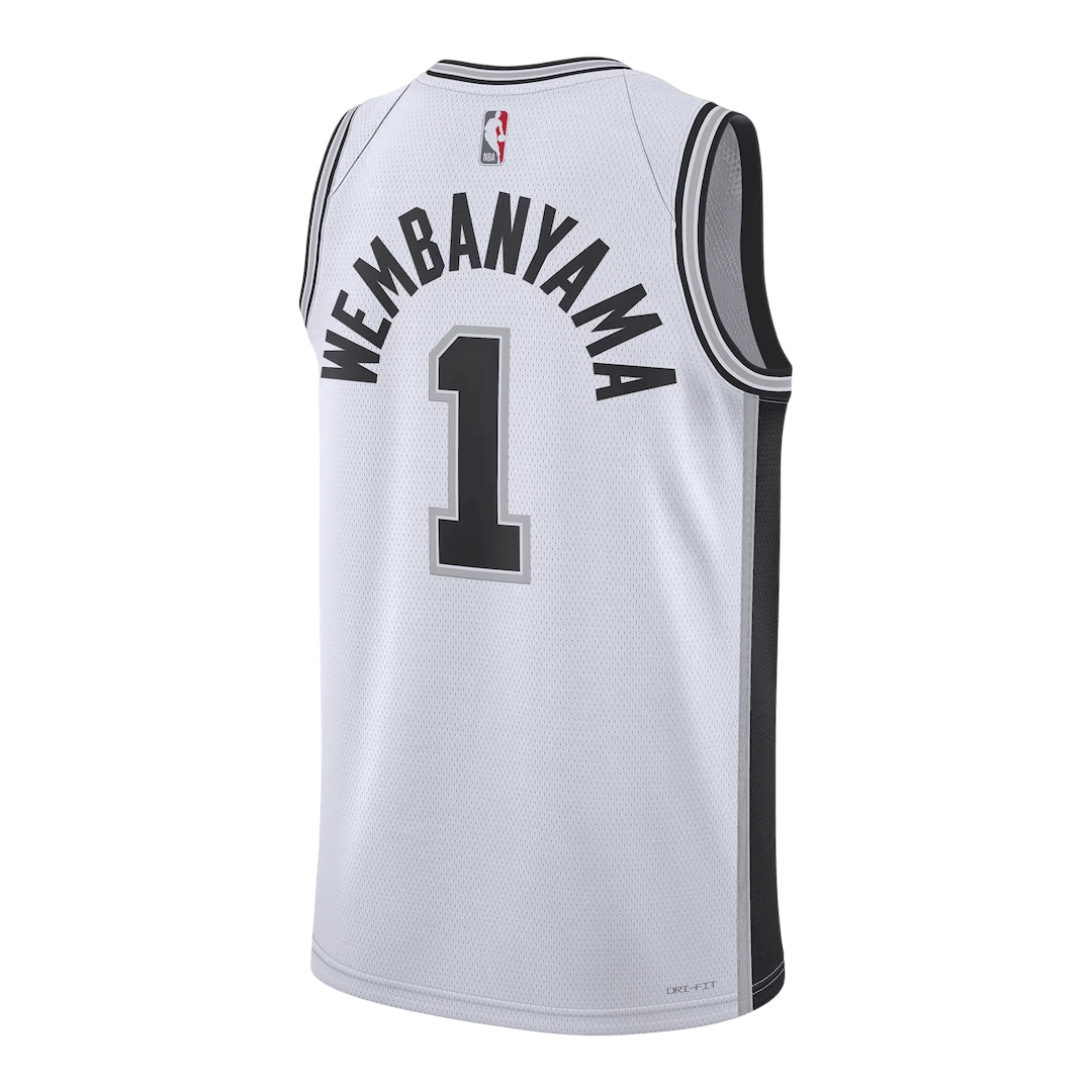 San Antonio Spurs Wembanyama #1 Swingman NBA Jersey - Association Edition - Image 3