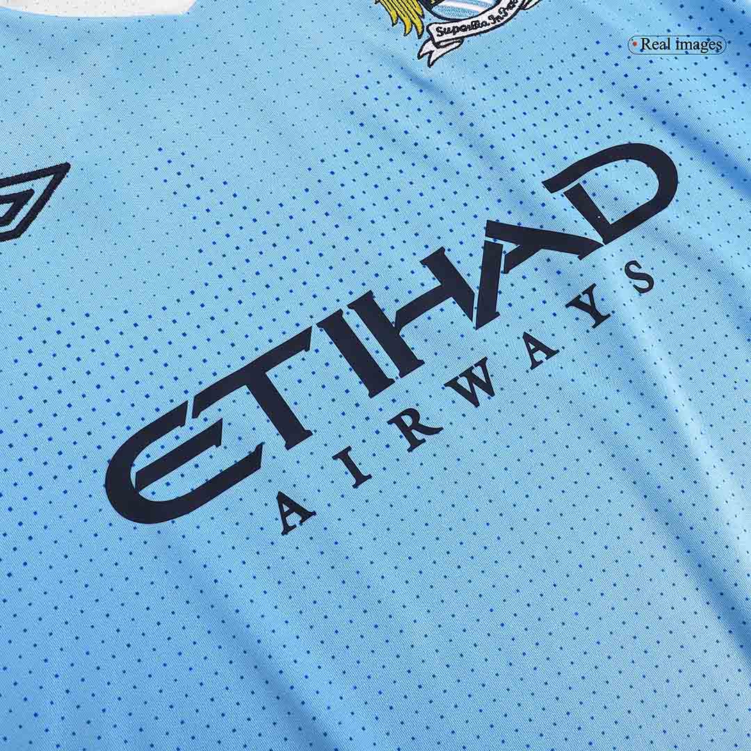 Retro 2011/12 Manchester City Home Soccer Jersey - Image 7