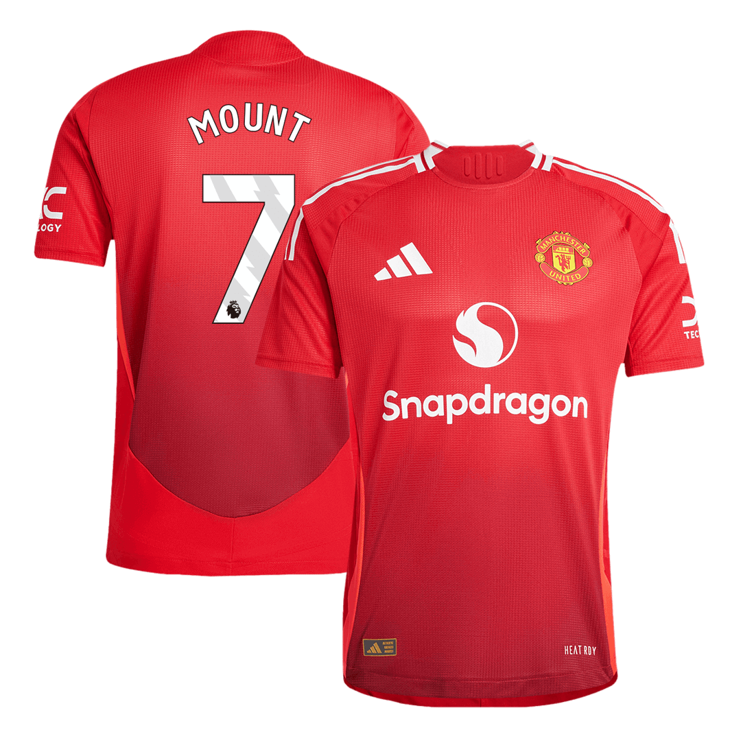 MOUNT #7 Manchester United Home Soccer Jersey 2024/25 Player Version