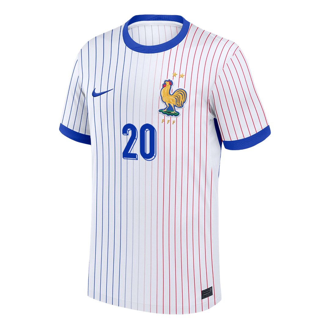 COMAN #20 France Away Soccer Jersey 2024 - Image 2