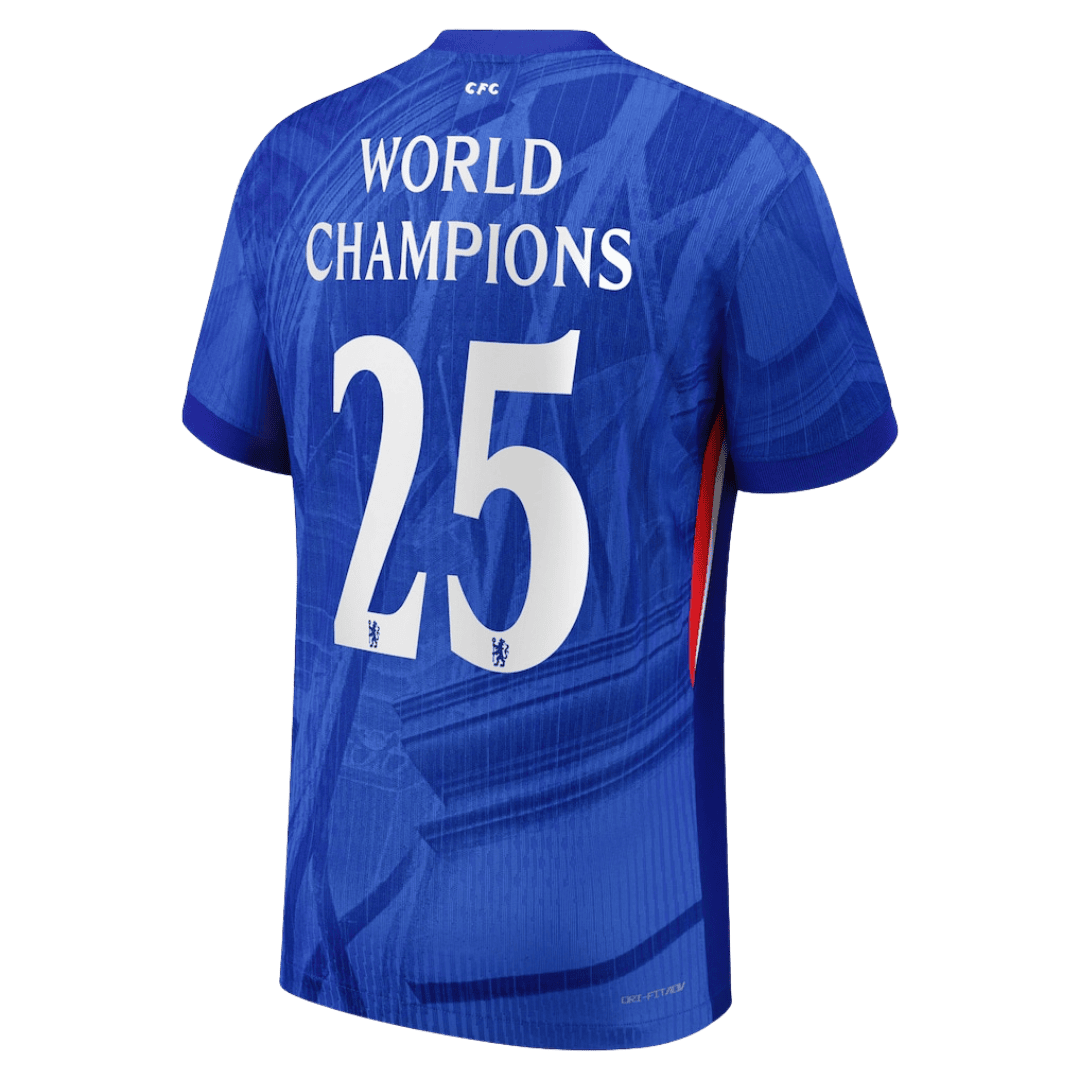 WORLD CHAMPIONS #25 Chelsea Home Soccer Jersey 2025/26 Player Version - Image 3