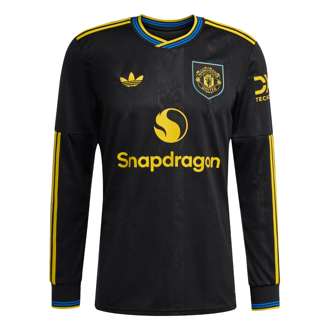 Manchester United Third Away Long Sleeve Soccer Jersey 2025/26 - Image 4