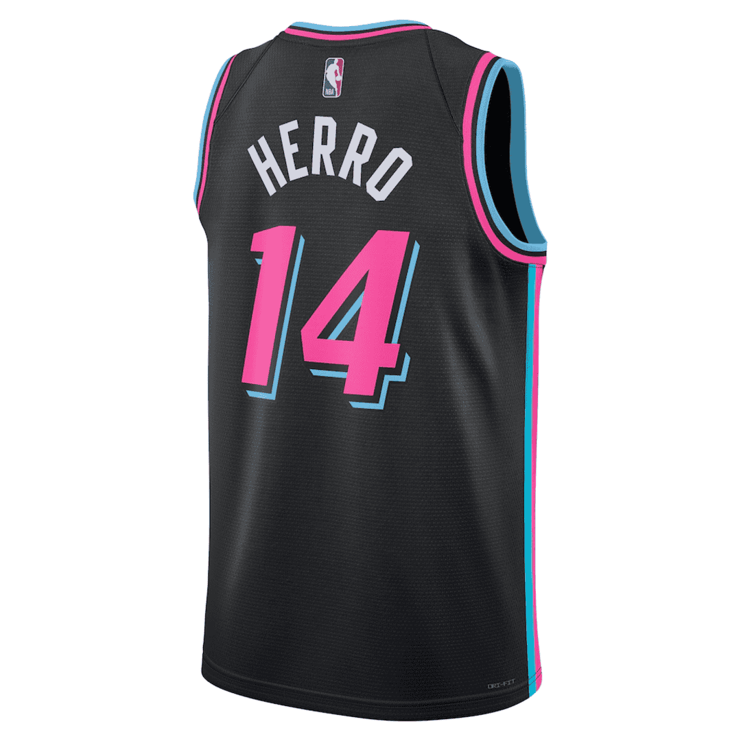 Miami Heat HERRO #14 Swingman NBA Jersey - City Edition - Image 3