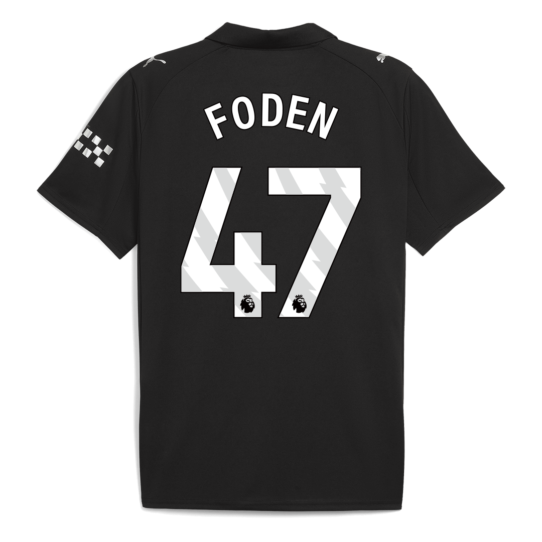 FODEN #47 Manchester City Away Soccer Jersey 2025/26 - Image 3