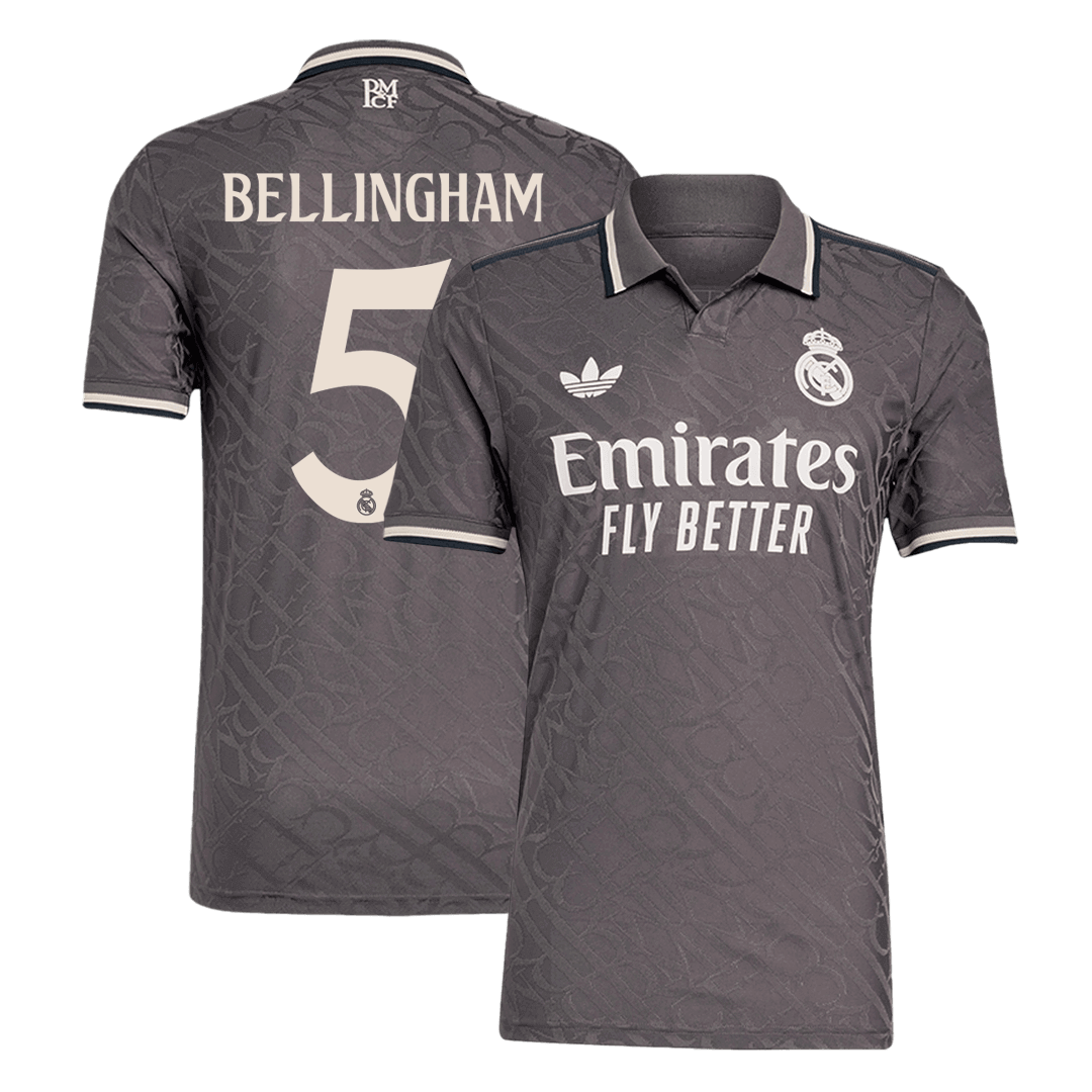 BELLINGHAM #5 Real Madrid Third Away Soccer Jersey 2024/25 Player Version