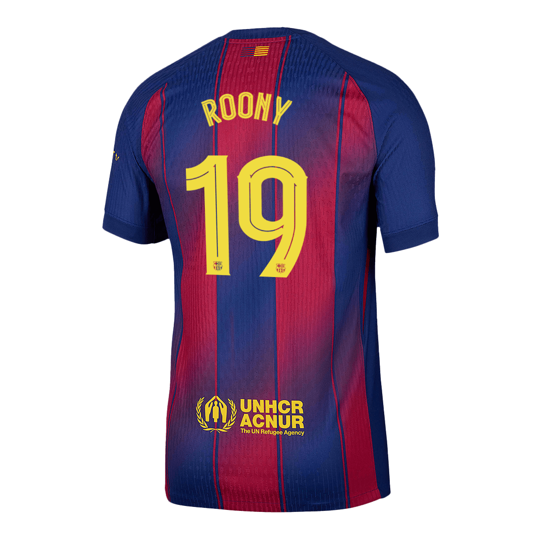 ROONY #19 Barcelona Home Soccer Jersey 2025/26 - UCL Player Version - Image 3