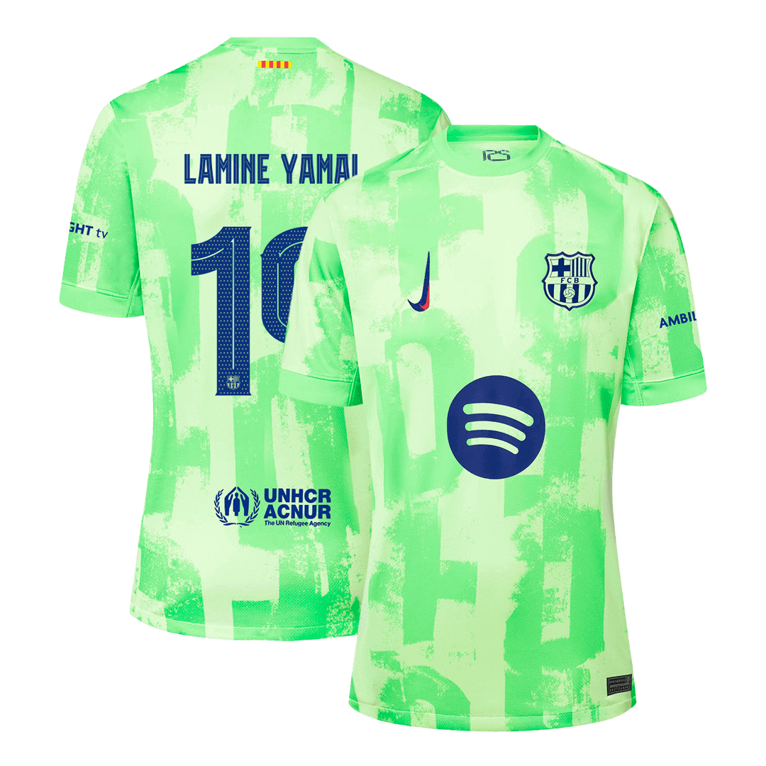 LAMINE YAMAL #19 Barcelona Third Away Soccer Jersey 2024/25