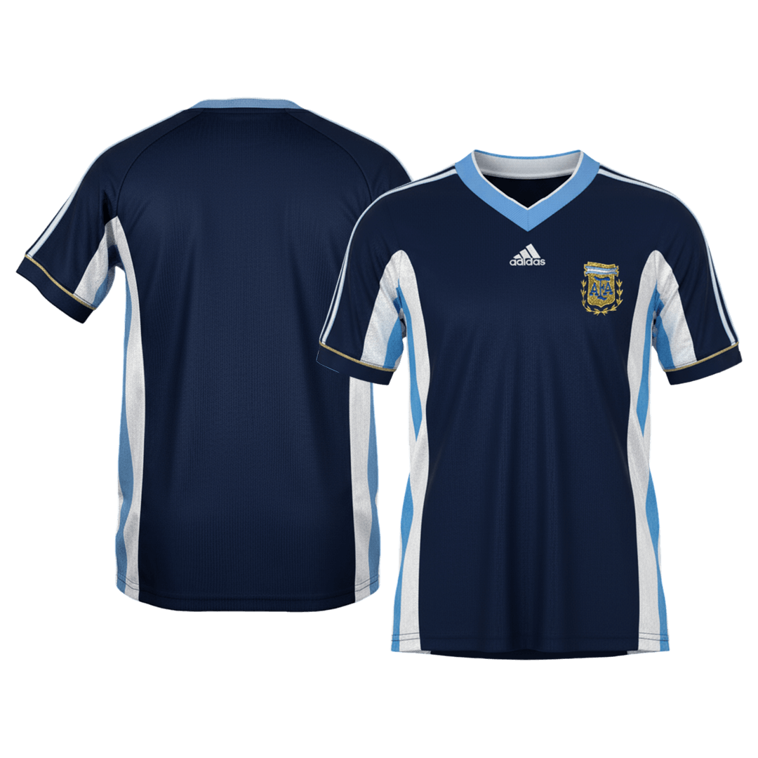 Retro 1998 Argentina Away Soccer Jersey - Image 3