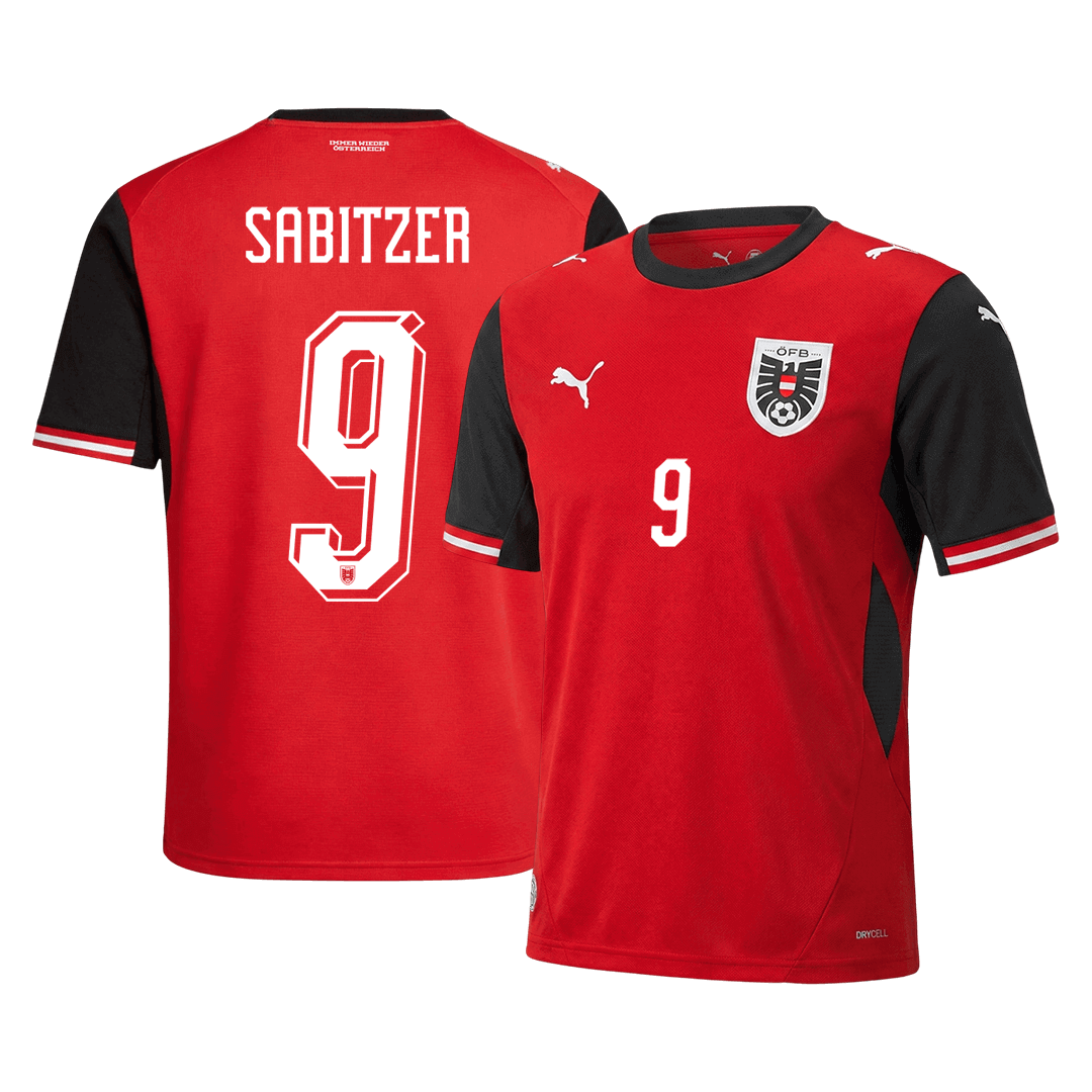 SABITZER #9 Austria Home Soccer Jersey 2026