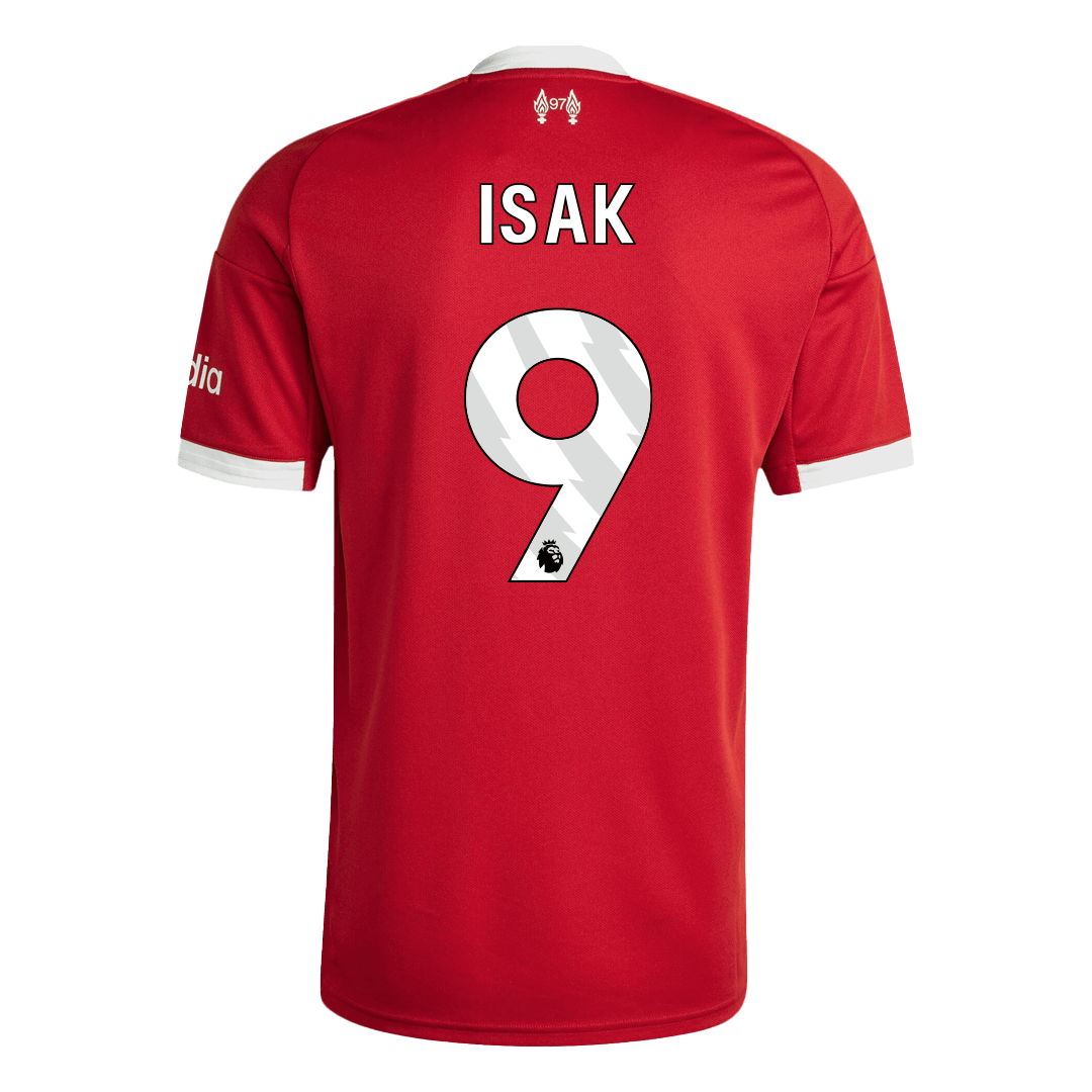 ISAK #9 Liverpool Home Soccer Jersey 2025/26 - Image 3