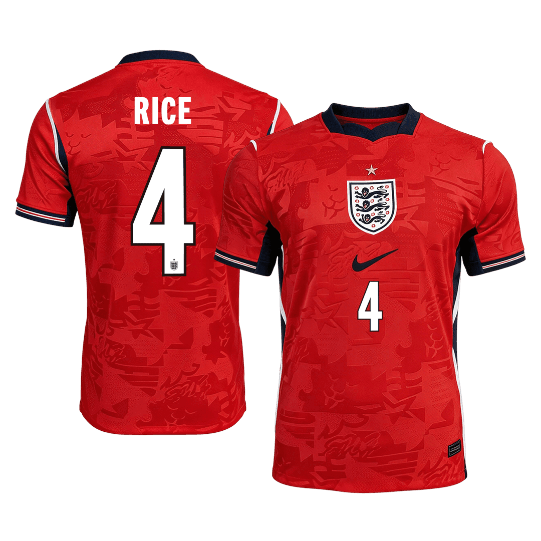 RICE #4 England Away Soccer Jersey 2026 Player Version