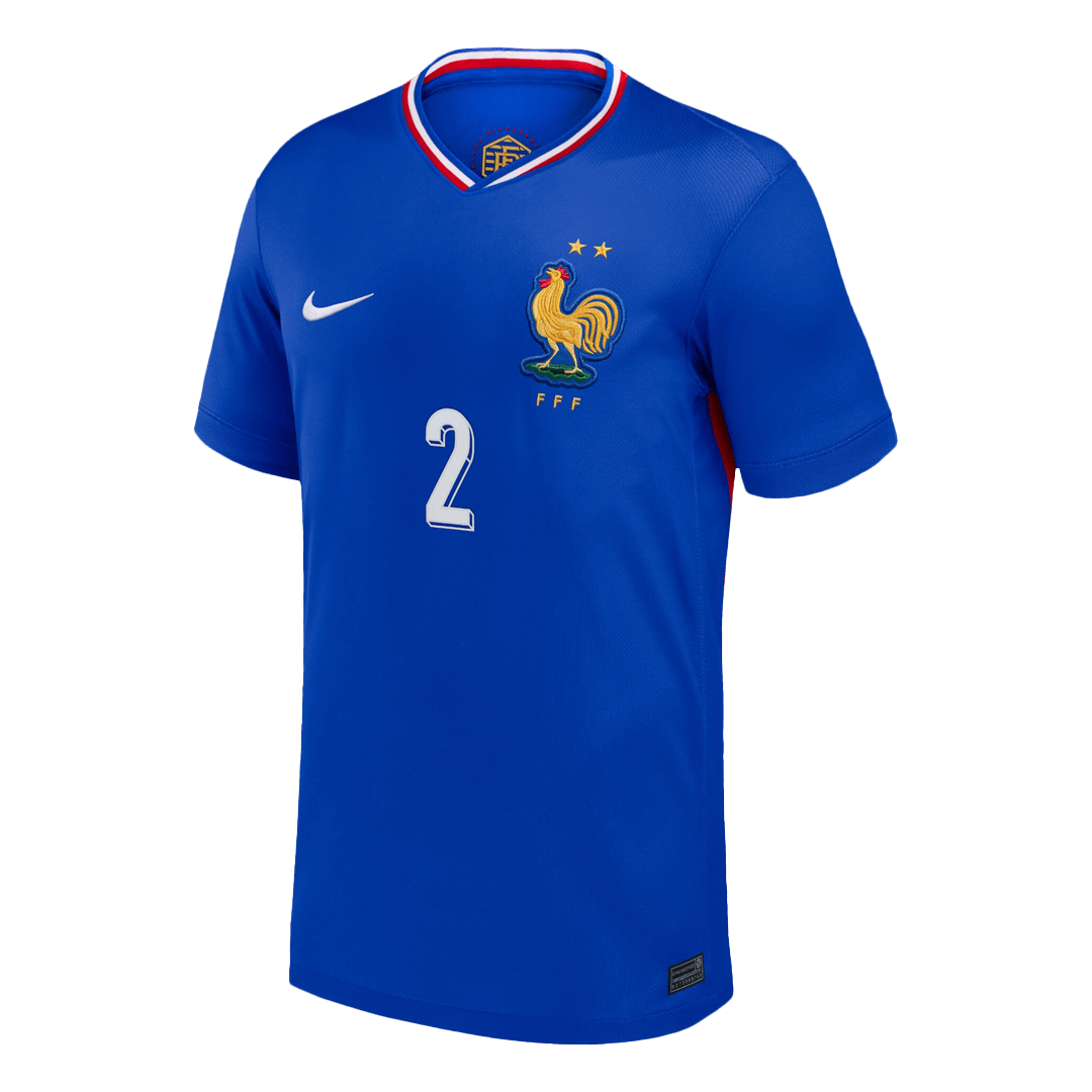 PAVARD #2 France Home Soccer Jersey 2024 - Image 2