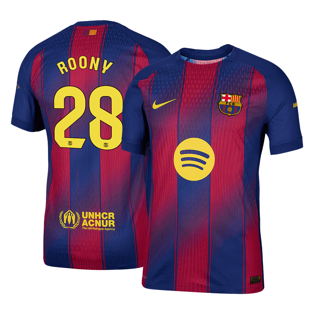 ROONY #28 Barcelona Home Soccer Jersey 2025/26 Player Version