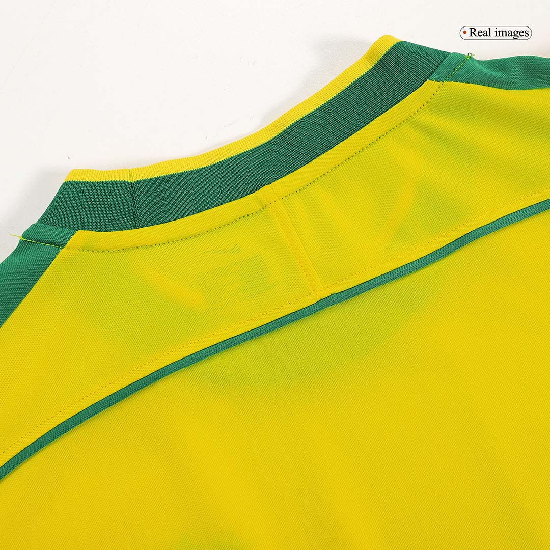 Retro 1998 Brazil Home Soccer Jersey - Image 9